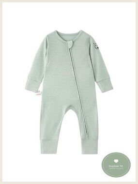 Merino Wool Rayon from Bamboo Footies Long Sleeve Bodysuit